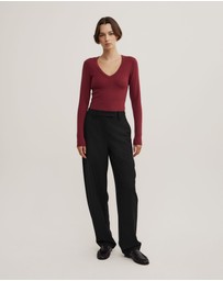 Witchery - V-neck Long Sleeve Top