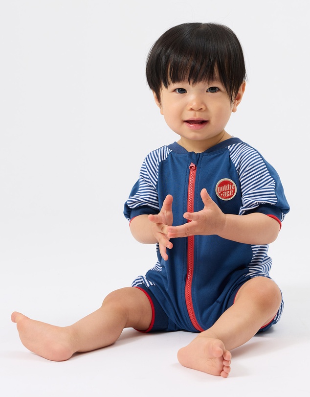 Goldie + Ace - Stripe Relaxed Romper - Babies
