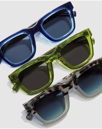 Hawkers Co - HAWKERS - Green Dark ONE UPTOWN Sunglasses for Men and Women UV400