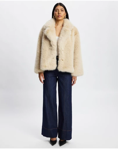 Honey and Beau - Gracia Faux Fur Jacket