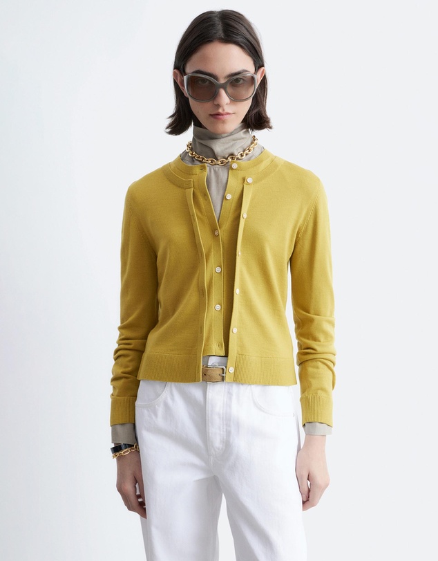 & Other Stories - Double-Layer Merino Wool Cardigan