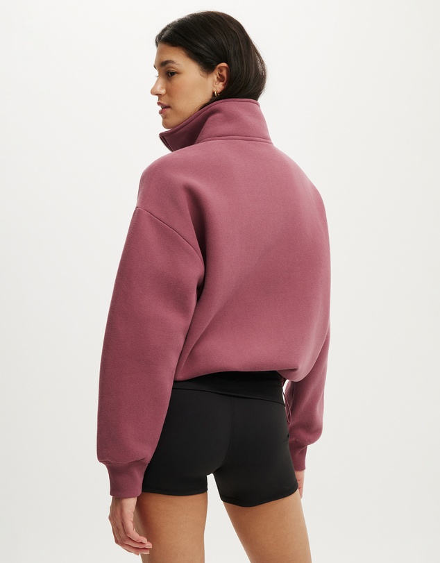 Cotton On Body Active - Plush Half Zip Sweatshirt