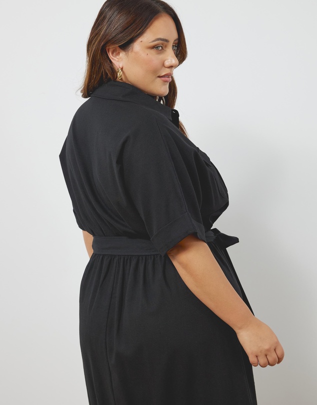 Atmos&Here Curvy - Lyndon Utility Midi Dress