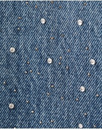M.N.G - Wide-Leg Jeans With Rhinestones