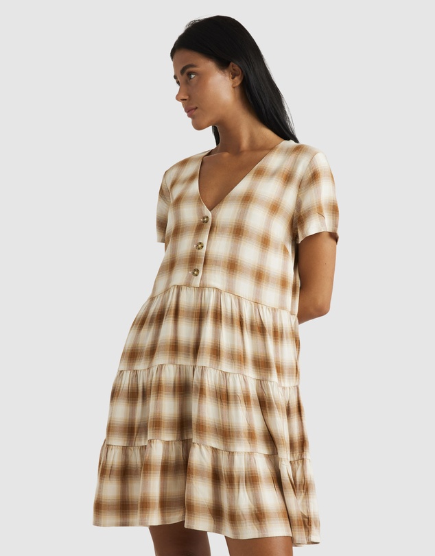 RVCA - Plaid Heights   Mini Dress For Women