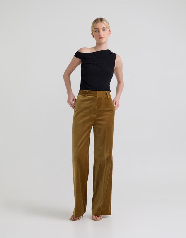 Oxford - Lydia Stretch Velvet Pants