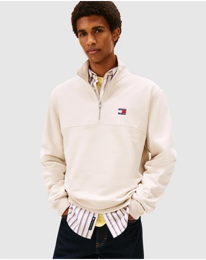 Tommy Jeans - Regular Badge Quarterzip