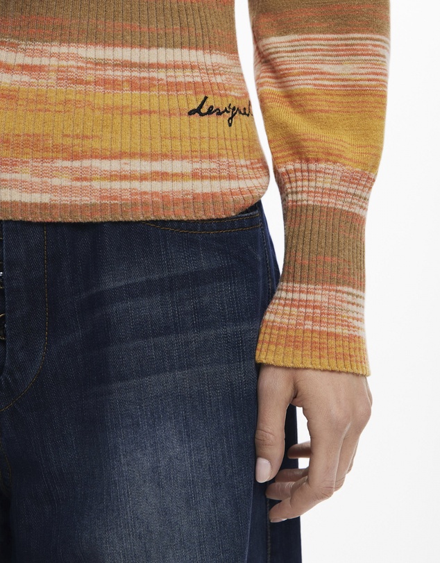 Desigual - Striped Hoodie With Zipper