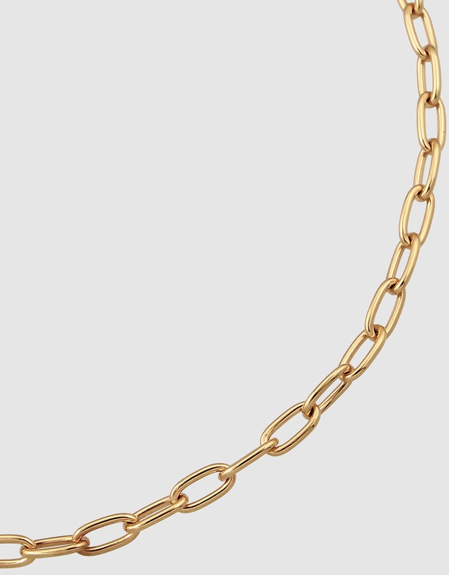 Elli Jewelry - Oval Link Charm Bracelet in Gold-Plated 925 Silver