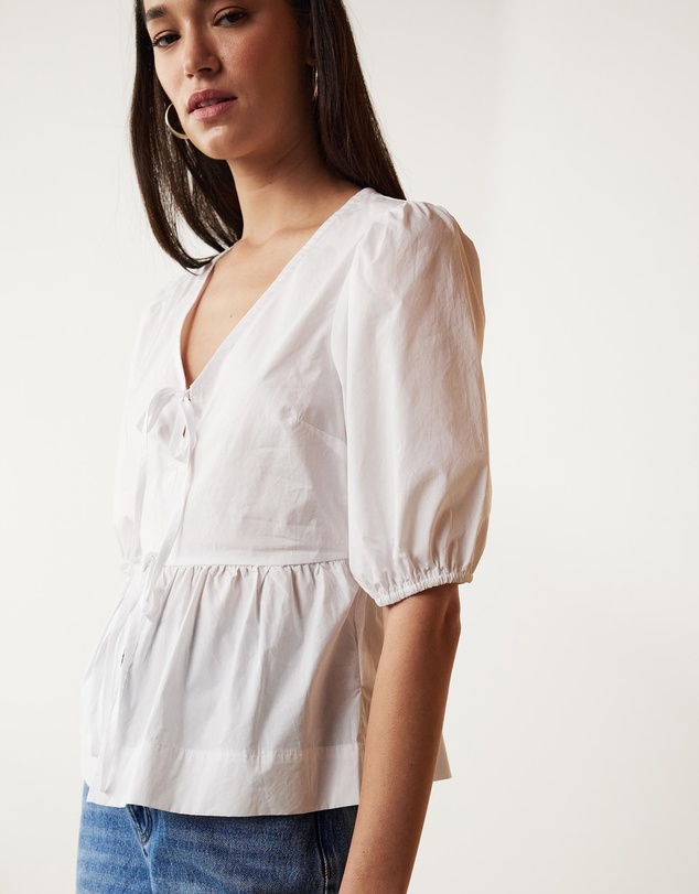 Atmos&Here - Indee Cotton Bow Shirt