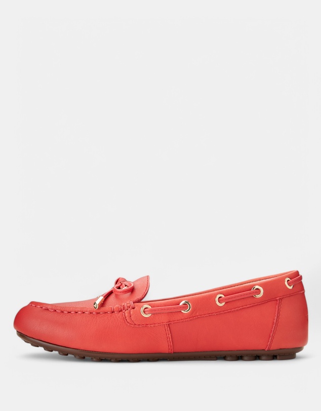 Vionic - Virginia Leather Moccasin - Cherry
