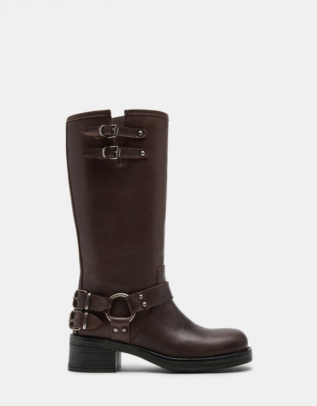 Steve Madden - Astor Brown Leather Boots