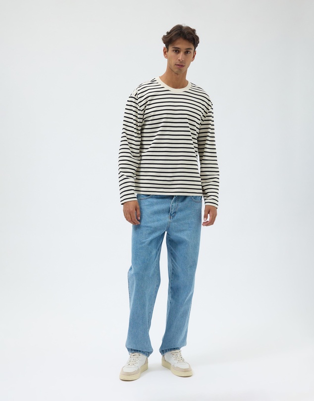 AERE - Heavyweight Stripe LS Tee