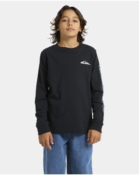 Quiksilver - Boys Long Sleeve Warp Drive T-Shirt