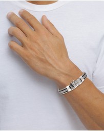 Kuzzoi - ICONIC EXCLUSIVE - Bracelet Male Kingchain 925 Sterling Silver Oxidized