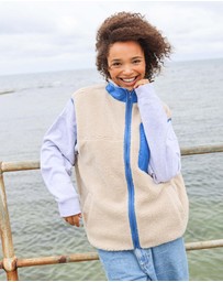 Skwosh - Skwosh Sherpa Vest in Natural