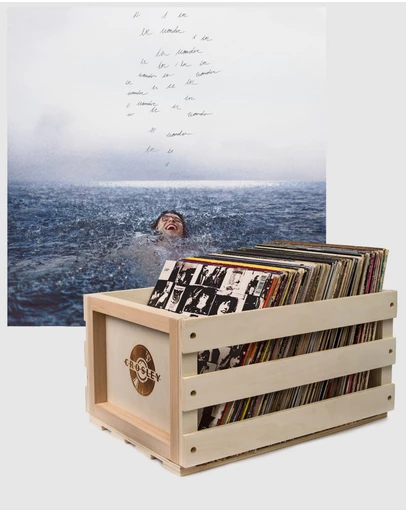 Universal Music - Crosley Record Storage Crate & Shawn Mendes Wonder - Vinyl Album Bundle