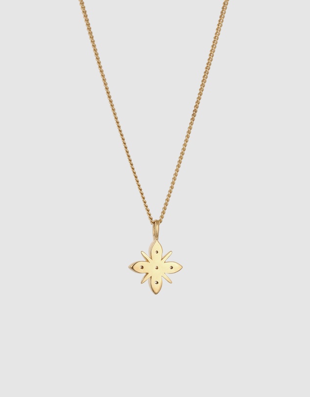 Elli Jewelry - Necklace Snowflake Diamond Pendant 925 Sterling Silver Vermeil