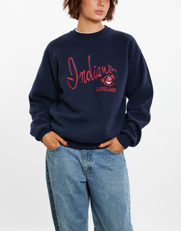 Vintage by The Real Deal - Pre Loved - 90s MLB Cleveland Indians Sweatshirt