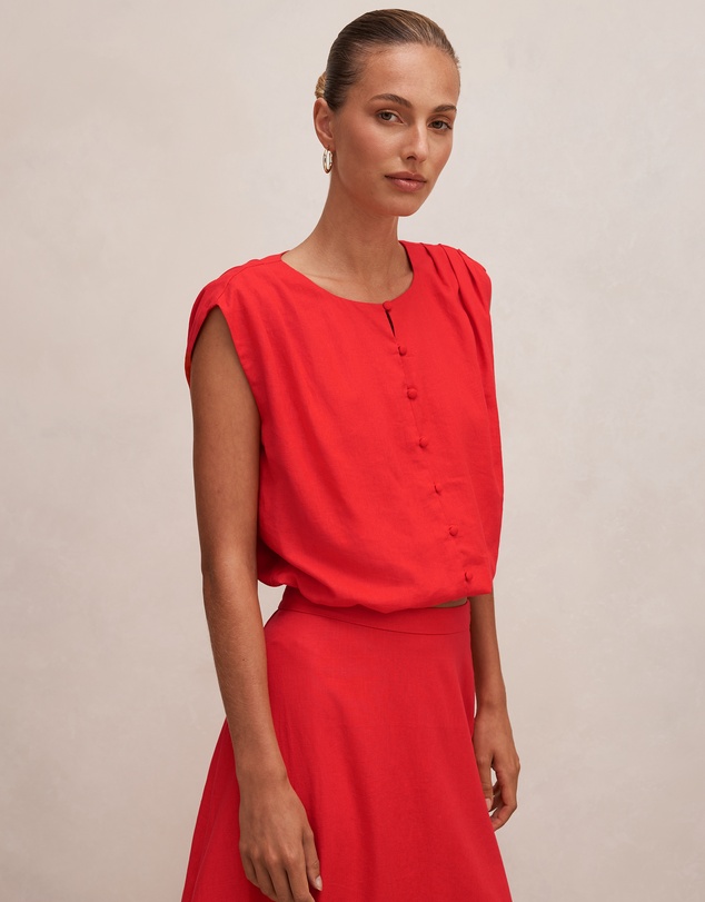 Forever New - Naia Bubble Hem Top