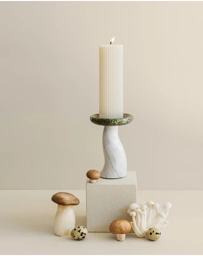 Black Blaze - Mushroom Candle Holder