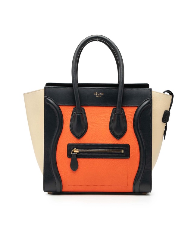 Pre-Loved by Azura Reborn - Pre-Loved Micro Tricolor Leather Luggage Tote