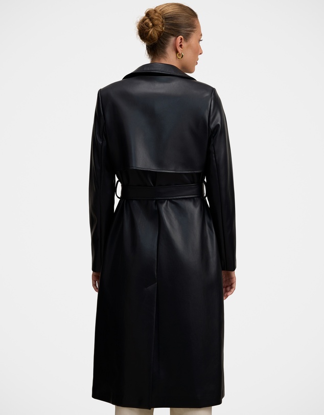Forever New - Sabina Faux Leather Trench Coat