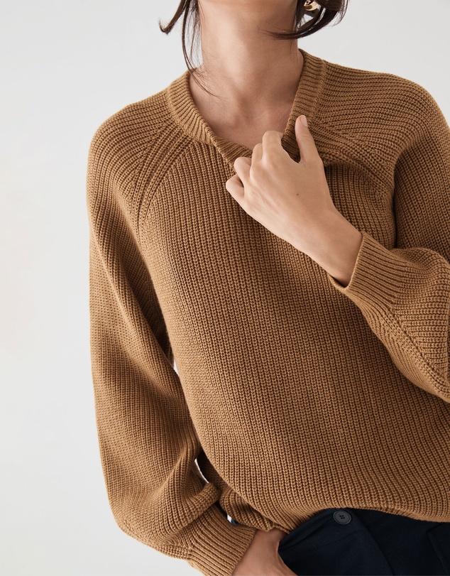 Forcast - Meg Crew Neck Rib Knit Jumper