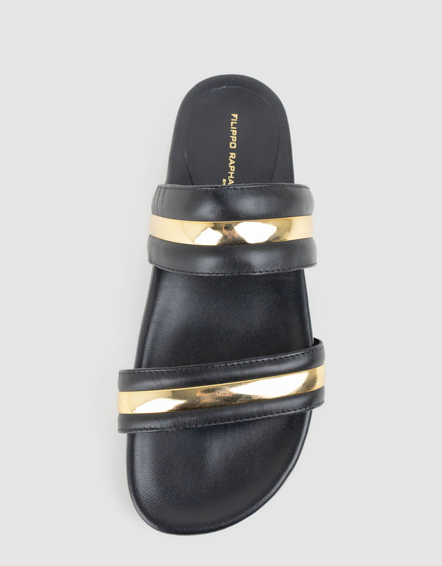 Edward Meller - KELLIS Two Strap Slide with Stripe