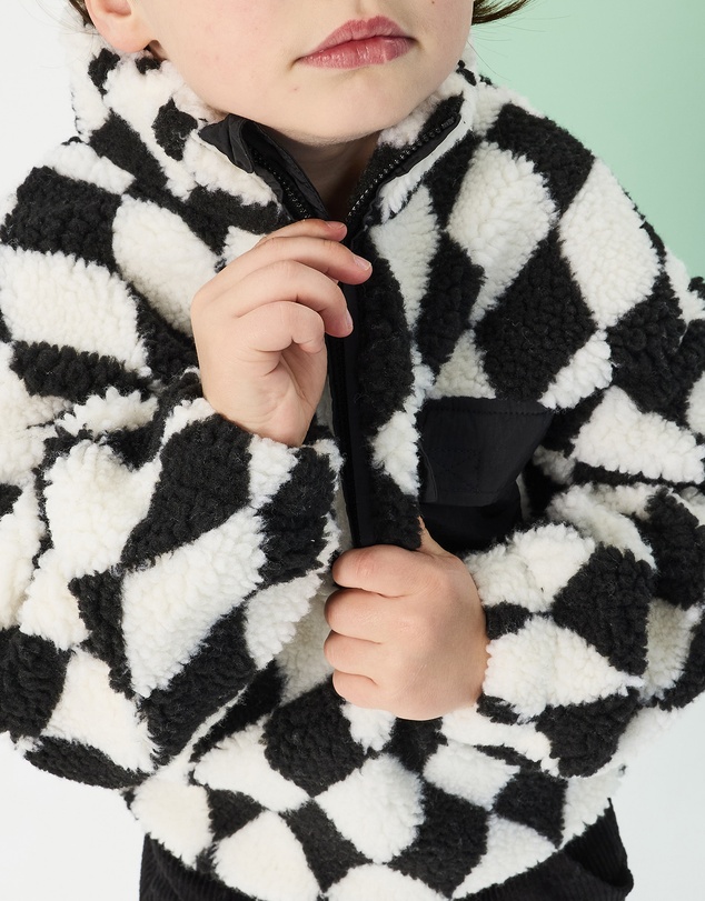 Rock Your Kid - Harlequin Sherpa Sweater