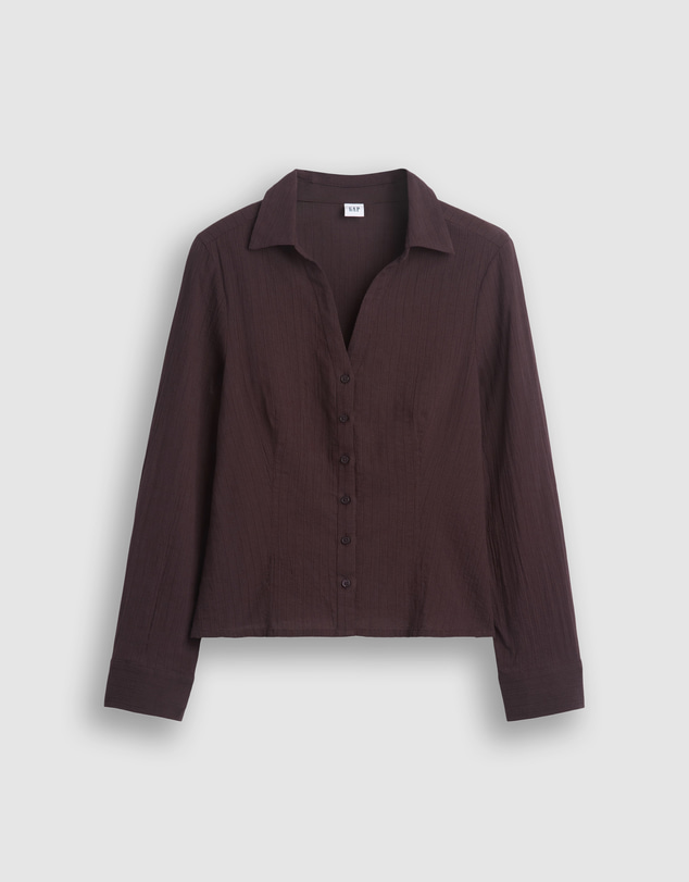 GAP - LS Fitted Dobby Shirt