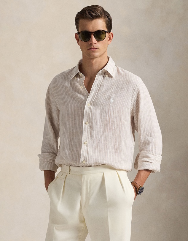 Polo Ralph Lauren - Custom Fit Striped Linen Shirt