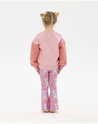 Rock Your Kid - Hunny Bunny Bonnie Flare Legging in Peach