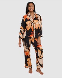 Sans Complexe - Pure Chic Floral Print Viscose Satin Pyjama Pants