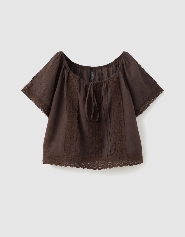M.N.G - Cotton Lace Blouse