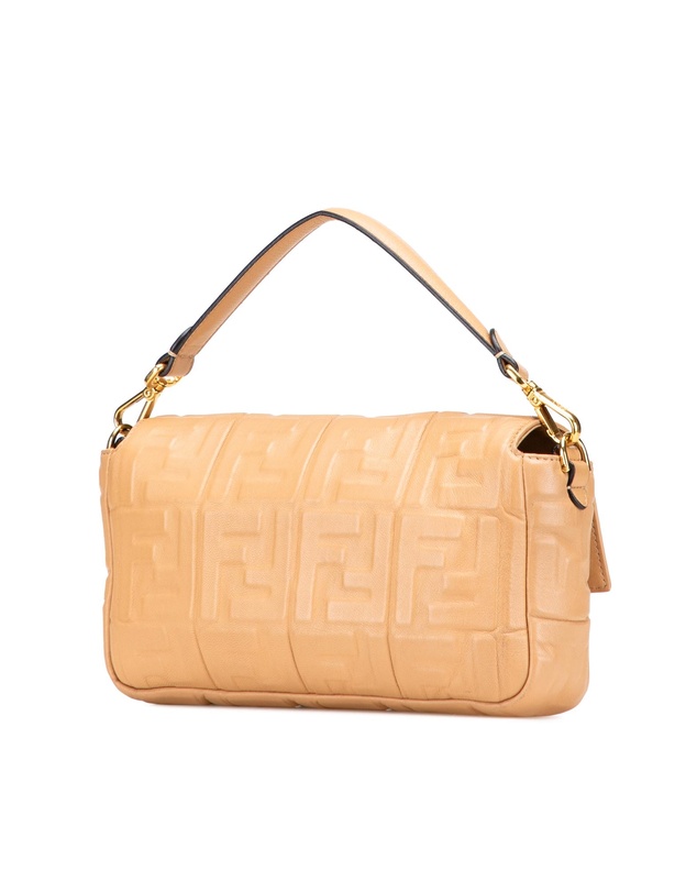 Pre-Loved by Azura Reborn - Pre-Loved fendi Embossed Leather Shoulder Bag with Adjustable Strap and Metal Hardware