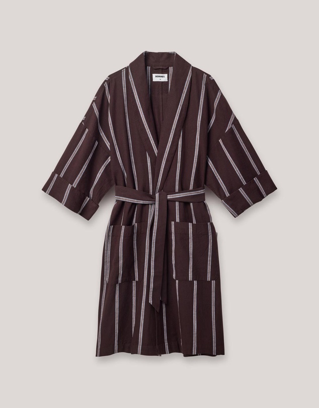 Hommey - Striped Ramie Robe