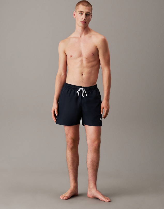 Calvin Klein - CK Monogram Medium Drawstring Swim Shorts