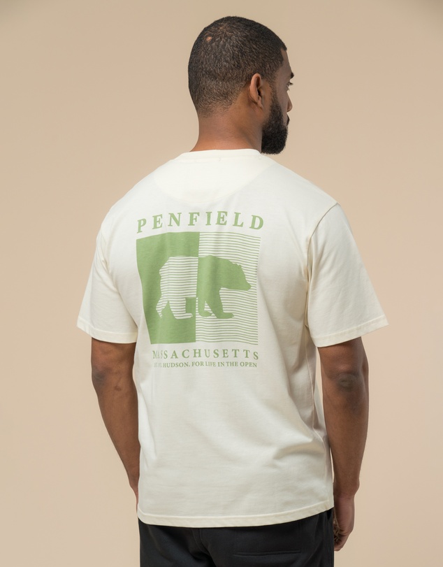 Penfield - Contrast Stripe Bear Graphic T-Shirt