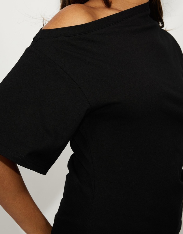 Dazie - Hazel Ruched Jersey Short Sleeve Top