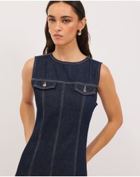 Calli - Remi Denim Midi Dress