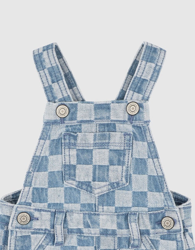 Bebe by Minihaha - The Waterhole Check Denim Overall
