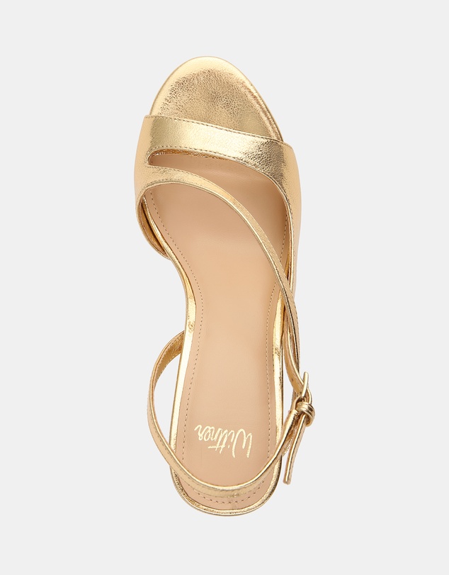 Wittner - Yen Metallic Leather Heel Sandals