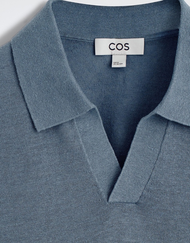 COS - Knitted Linen Polo Shirt