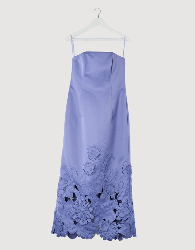 knee length dresses for ladies Leo Lin Rayna Applique Bustier Maxi Dress main image 1