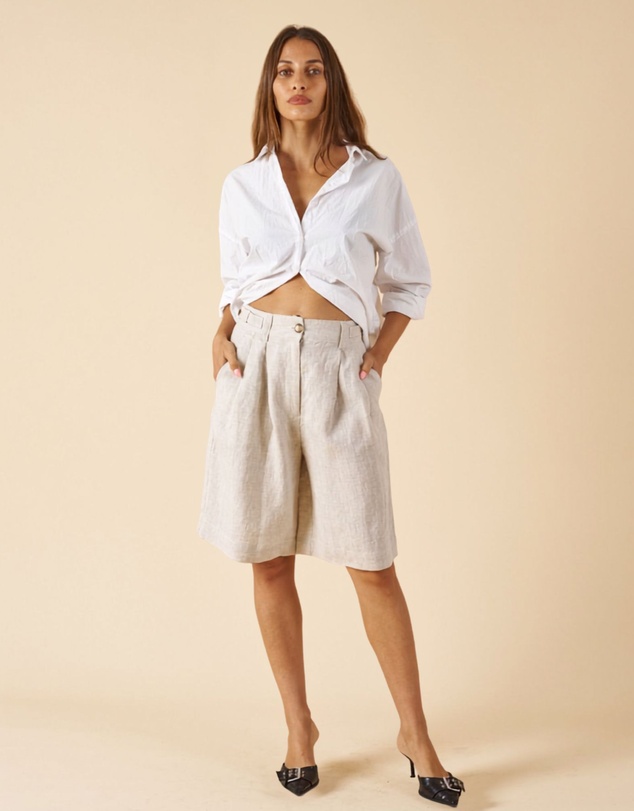 CAMIXA - Bermuda Linen Shorts Jorts
