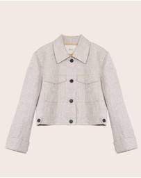 IDA+S - Elia Cropped Linen Jacket