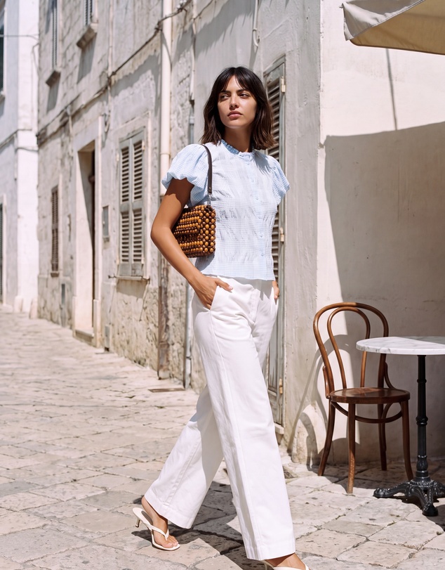 The Fated - Chloe Gingham Blouse