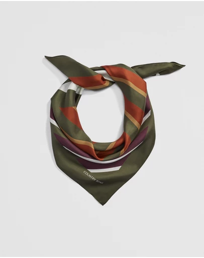Country Road - Silk Multi Stripe Scarf
