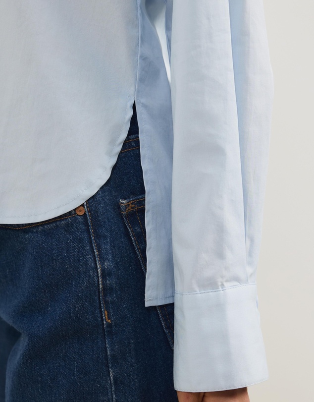 Atmos&Here - Bella Concealed Placket Cotton Shirt